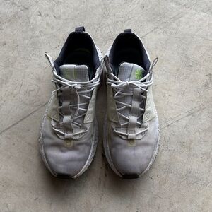 Nike White and Green Athletic Shoes